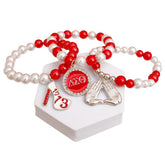 Radiate with Elegance: ??? DST Pearl Bracelet Set