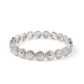 Metal Color: Pink, Ships From: CHINA, Diameter: 50-52mm - 2024 New Rhinestone Happy Bangle For Women Diamond Hand Accessory