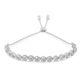 .925 Sterling Silver 1/4 cttw Round-cut Diamond Bolo Bracelet (I-J Color, I3 Clarity)