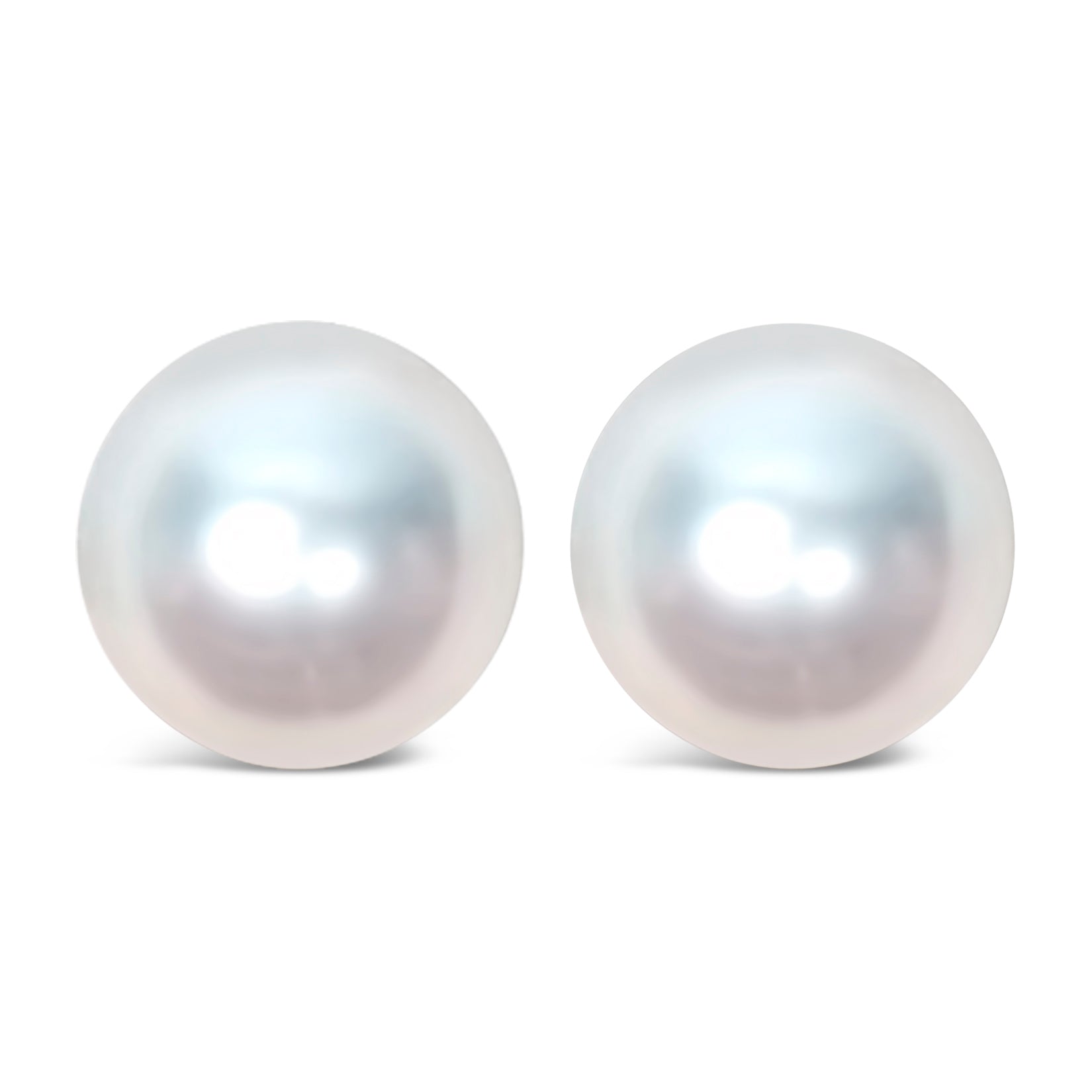 14K Yellow Gold 8-8.5MM Cultured Freshwater Pearl Solitaire Stud Earrings
