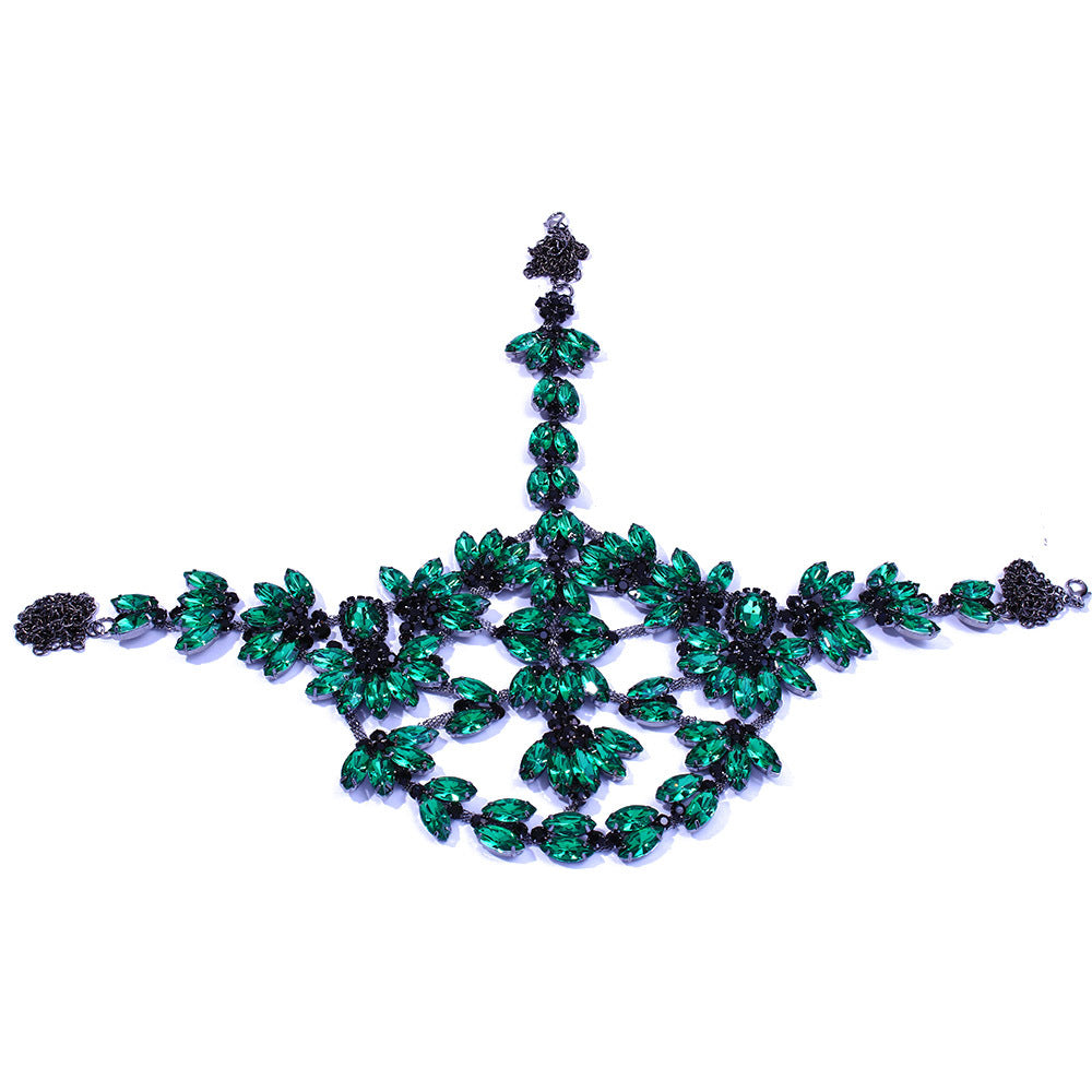 Luxury Rhinestone Mask Female Popular Blogger With The Same Color Rhinestone Mask