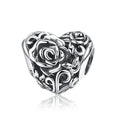 Color: SCC790 - Heart-shaped Combination Silver Beads