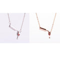 Color: 1 Rose Gold+1 Silvery - Wine Bottle Cup Pendant Necklace For Women Girls Wine Glass Necklace Love Cheers Chain Necklace Red Enamel Heart Necklace Christmas Birthday Jewelry Gifts For Wine Lovers