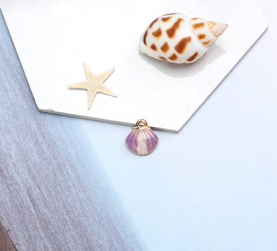 Style: 11 - Alloy Drop Oil Marine Series Pendant Handmade Material Pack Ear Stud Earrings Ear clip Ear Accessories DIY Accessories