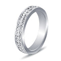 Color: Silver, Size: 7 - Stainless steel ring