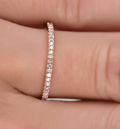 Size: US7 rose gold - Women Rhinestone Wedding Engagement Ring Jewelry
