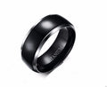 Size: Us 6, style: B - Triangle L  Ring Black Ring Titanium Steel Ring