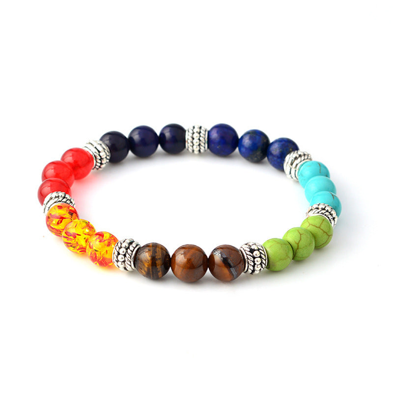 style: 4 - Fashion Universe Galaxy the Eight Planets Solar System Guardian Star Natural Stone Beads Bracelet Bangle