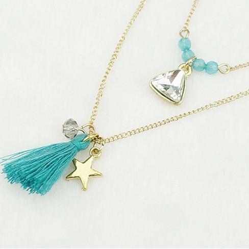 TASSELS AND TRINKETS Layered Necklace