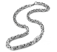 الحجم: 55 سم × 5 مم - سلسلة من الفولاذ المقاوم للصدأ