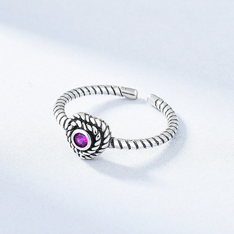 Ins Simple Wind Twist Twist Ring Jewelry