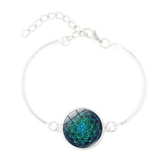 النمط: فضة 925 - زهرة الحياة - قلادة أوم يوغا شاكرا