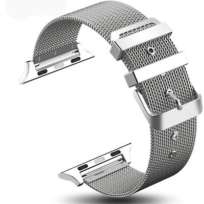 Color: 38 40MM Silver - Stainless steel braided mesh belt