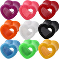 Color: Black, Size: 5mm - Acrylic Love Ear Ear Expander Heart Shaped Auricle Peach Heart Piercing Jewelry