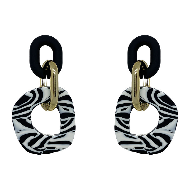 European And American Atmospheric Silver Needle Hypoallergenic Exaggerated Earrings