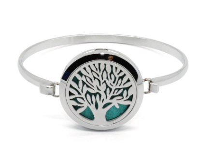 Size: 25mm, style: Without drill - European and American fashion titanium steel perfume hollow bracelet stainless steel aroma perfume bracelet bracelet can be plated