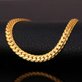 Color: Gold 6MM, style: 51cm - Thick ring necklace