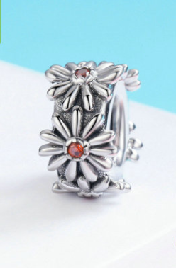 Color: 598SCC - Sterling silver bracelet beads accessories