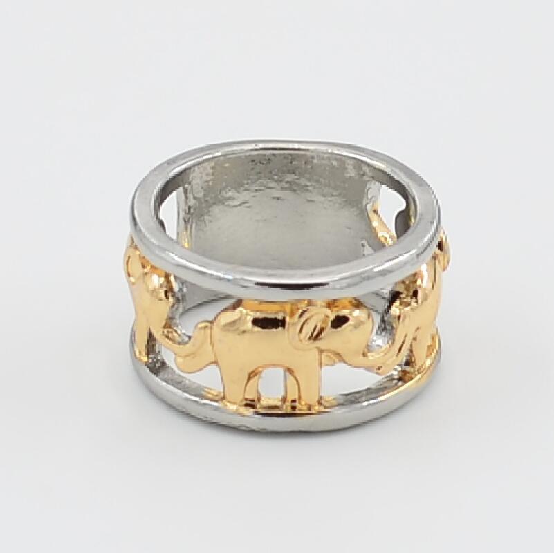 Size: 10, Color: Gold Elements - Elephant Rings