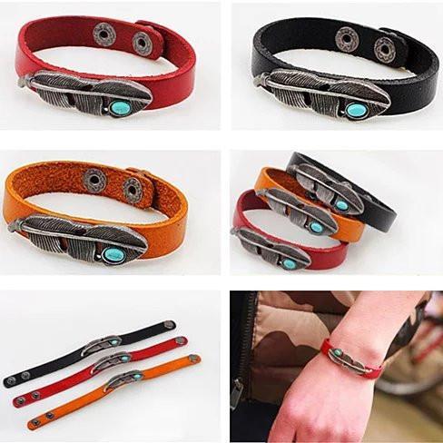 Strength & Beauty Genuine Leather Bracelet