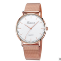 Color: F - Fashion and trend net steel band Geneva men and women watches.