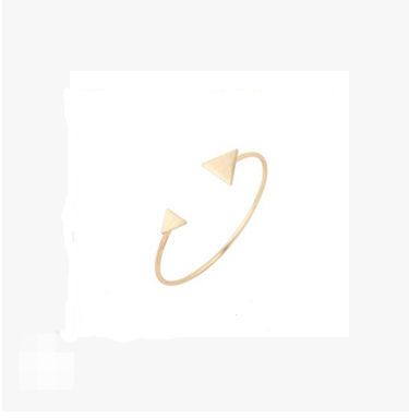 Color: 4style - Geometric brushed textured metal round bracelet