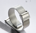 Color: 19MM silver - Stainless steel mesh strap