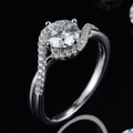 Fashion Four Prongs 1 Carat Moissanite Ring