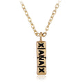 Punk Hip Hop Letter Full Rhinestone Pendant - style: C