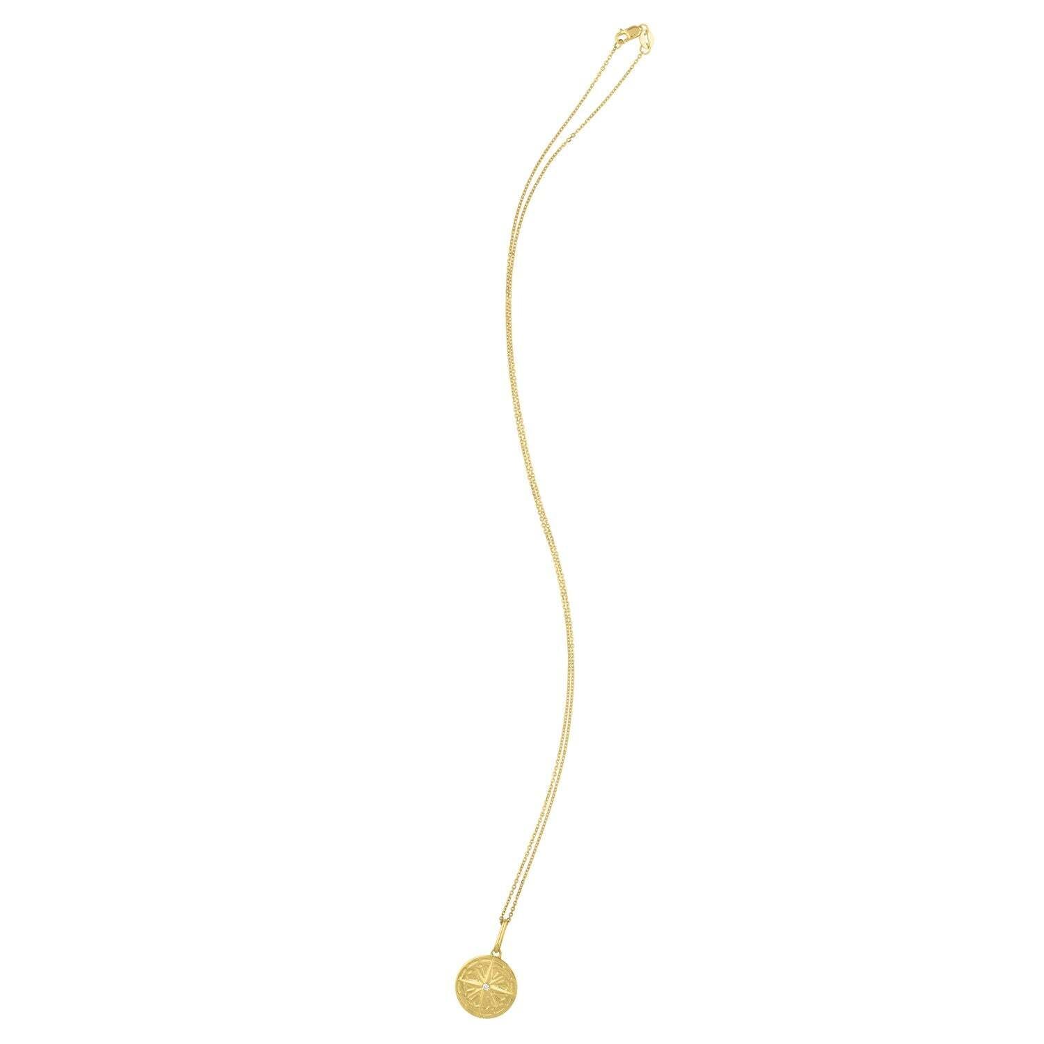North Star Talisman Necklace in 14K Yellow Gold