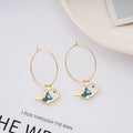 New Personality Little Whale Pendant Earrings Women
