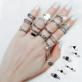 Size: Opening adjustable, Color: D - Index finger ring