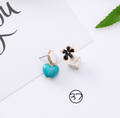Color: 37 - Korean version of the personality wild green Sen earrings temperament long paragraph super fairy earrings retro cold wind tassel earrings