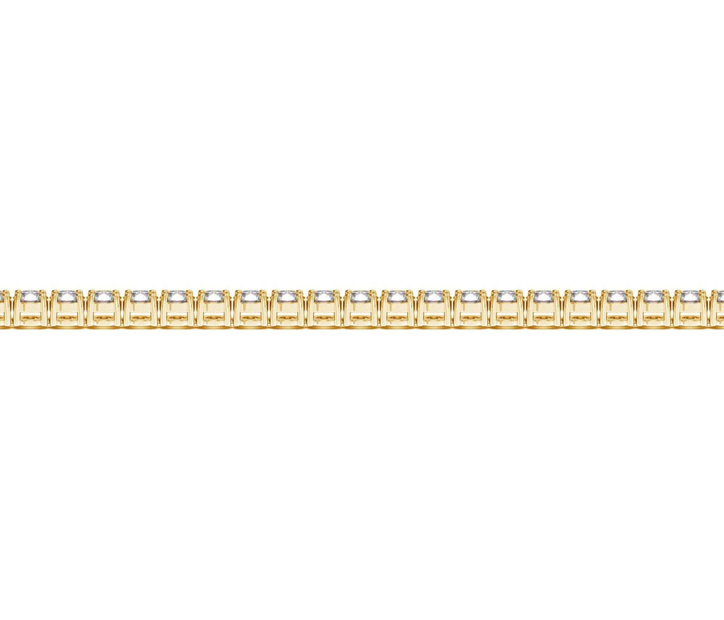 Lab Grown Round Diamond Tennis Bracelet in 14k Yellow Gold (4 cctw F/G  VS2/SI1)
