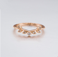 Color: Vice precepts, Size: US 8 - Europe and the United States new exquisite moonstone ring ring ring ladies accessories copper plated rose gold zircon party ring