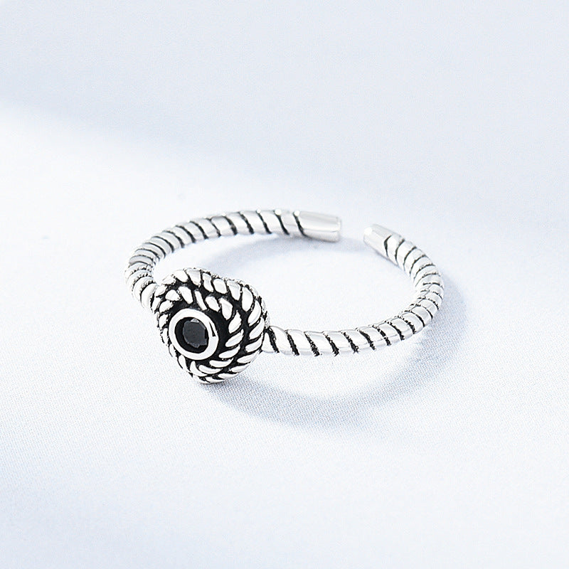 Ins Simple Wind Twist Twist Ring Jewelry