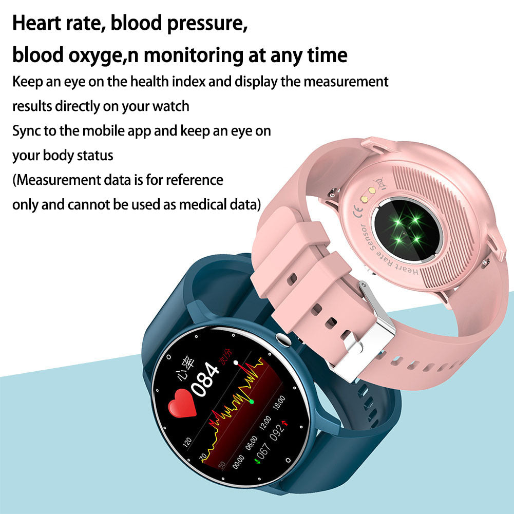 1.28 Inch Zl02 Smart Watch Heart Rate Blood Pressure Monitor Sport Running Watch Compatible for Android iOS King Kong