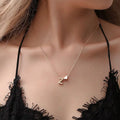 Metal Color: Gold-color - Fashion Tiny Heart Dainty Initial Necklace With Letter Name Choker Necklace For Women Pendant Jewelry Accessories Gift