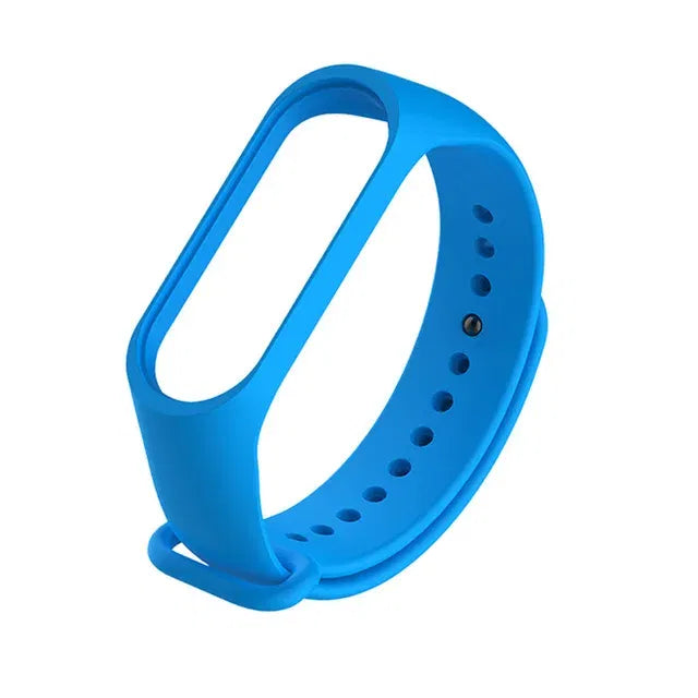 Band Color: GREEN BLUE, Size: L - Watch Strap for Xiaomi Mi Band 7 6 5 3 4 Wristband Silicone Bracelet Wrist Straps MiBand 3/4 Band5 Band6 Smartwatch Accessories