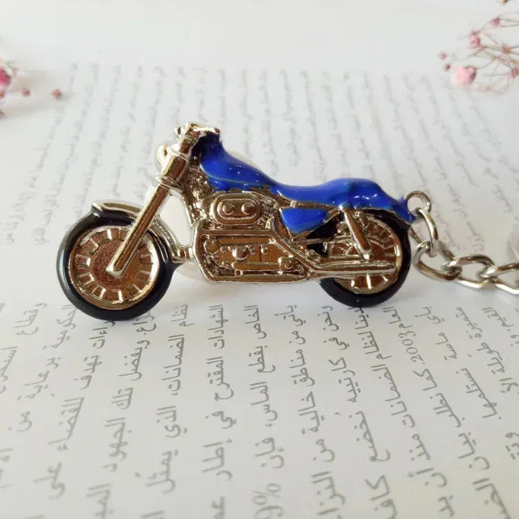 Color: Black - Mountain Motorcycle Pendants KeyChain New model Car Key Holder color metal Bag Charm Accessories 3D crafts Key Chain 1729