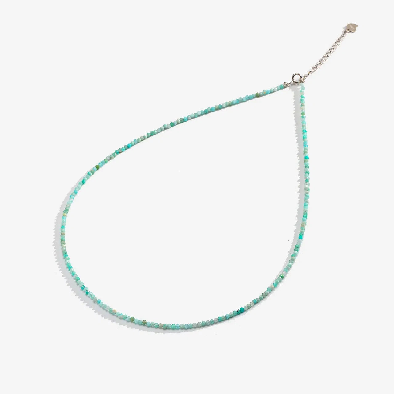 Gem Color: Black, Length: 40cm - Natural Stone Necklace Spinel/Lapis Lazul/Amazonite/Amethy/Tourmaline/Amethyst  Ketting 2MM Silver 925 Jewelry for Collier Femme