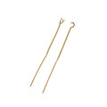 Asymmetry Geometry Triangle Tassels 925 Sterling Silver Thread Dangling Earrings