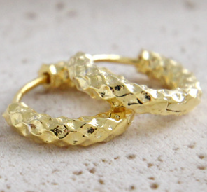 Modern  Circle 925 Sterling Silver Hoop Earrings