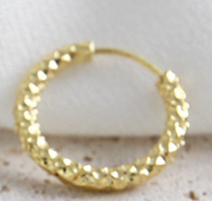 Modern  Circle 925 Sterling Silver Hoop Earrings
