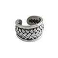 Vintage Twisted Wide 925 Sterling Silver Adjustable Ring