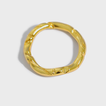 Simple Irregular Wave New 925 Sterling Silver Ring