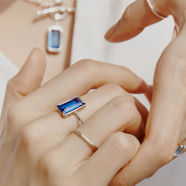 Minimalist Irregular Tiny Fine 925 Sterling Silver Ring