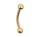 Metal color: SILVER PLATED, Main Stone Color: WHITE - G23 Titanium Epoxy Curved Barbells Eyebrow Rings Piercing Curved Bar Banana Eyebrow Ear Cartilage Tragus Body Piercing Jewelry