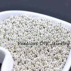 Color: Orange, Item Diameter: 4mm - Gold and Silver Color 2mm 3mm 4mm Crystal Glass Spacer beads,Czech Seed Beads For Jewelry Handmade DIY BLUV03X