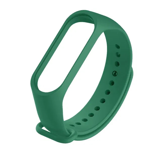 Band Color: Blue Light Blue, Size: M - Watch Strap for Xiaomi Mi Band 7 6 5 3 4 Wristband Silicone Bracelet Wrist Straps MiBand 3/4 Band5 Band6 Smartwatch Accessories